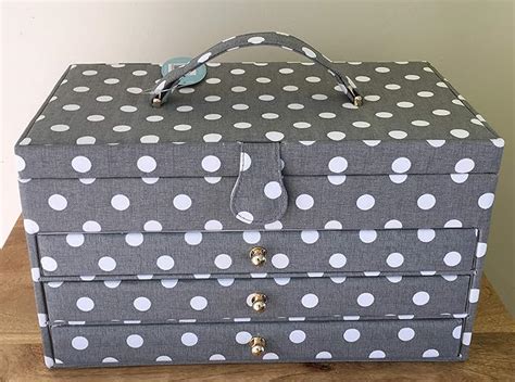 metal sewing storage box|extra large sewing boxes uk.